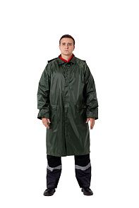 Плащ нейлоновый с ПВХ влагозащитный, зеленый 